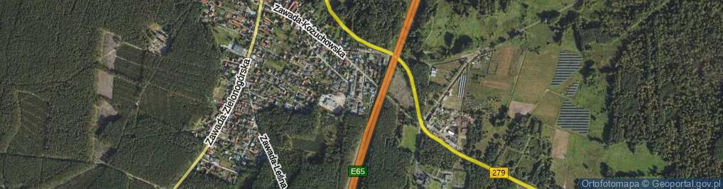 Zdjęcie satelitarne Zawada-Słoneczna ul.